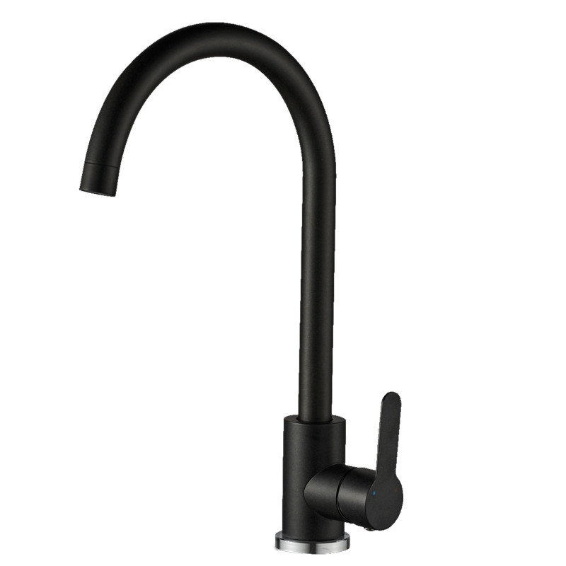 Bateria Zlewozmywakowa Stojąca MONO Czarna