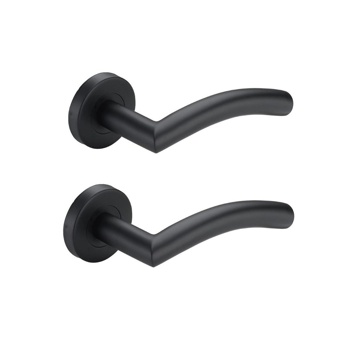 Klamka Drzwiowa FARO Czarna Matowa Stal Nierdzewna Klamka Drzwiowa FARO Czarna Matowa Stal Nierdzewna