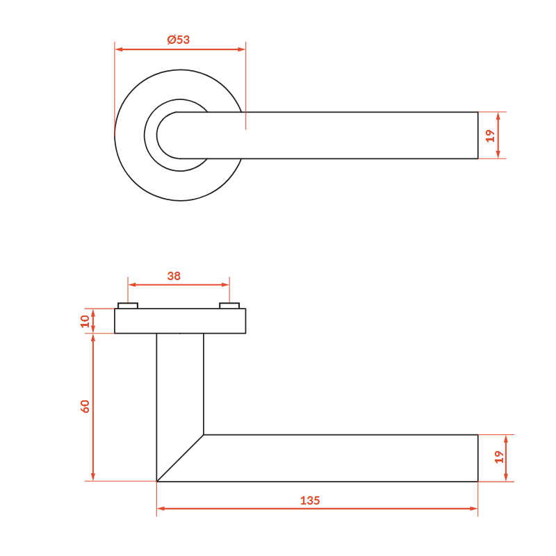 Klamka Drzwiowa Okrągła Czarna Mat Wigo Klamka Drzwiowa Okrągła Czarna Mat Wigo