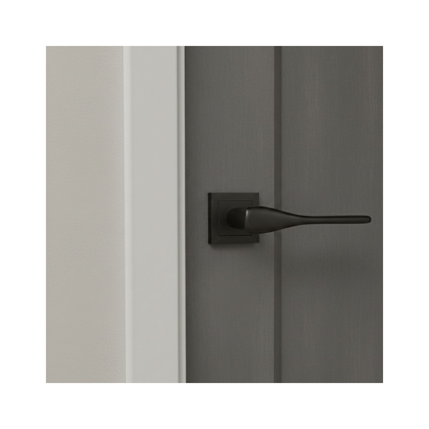 Klamka do Drzwi Kuchinox LUSIOS Kwadratowa Czarna Matowa