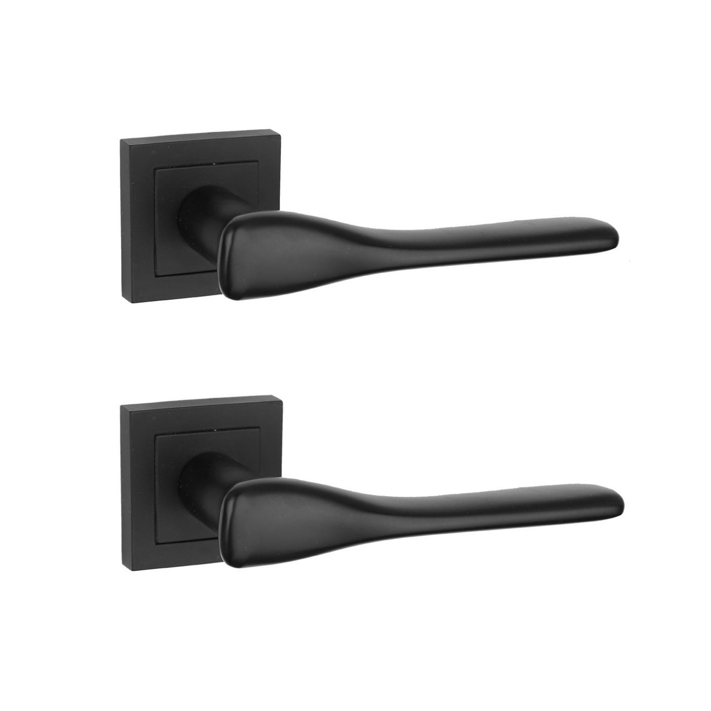 Klamka do Drzwi Kuchinox LUSIOS Kwadratowa Czarna Matowa