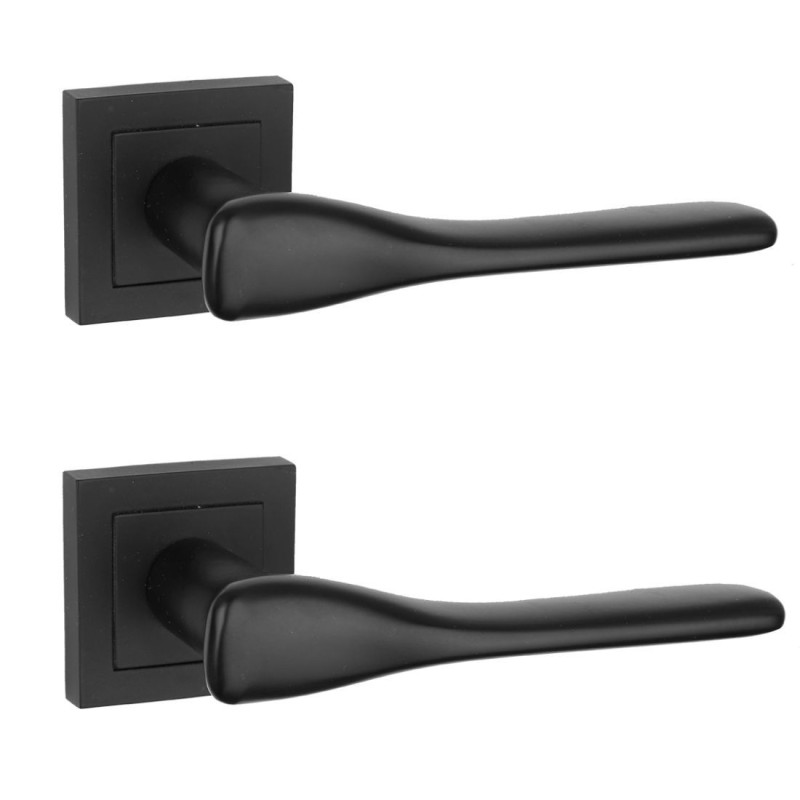 Klamka do Drzwi Kuchinox LUSIOS Kwadratowa Czarna Matowa