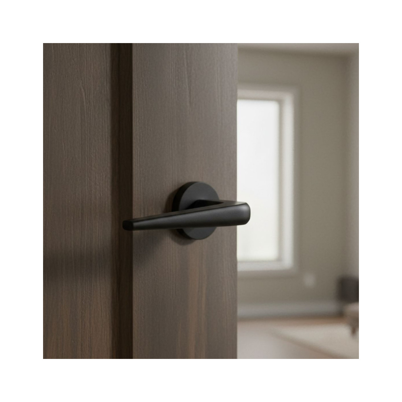 Klamka Drzwiowa Wewnętrzna Verdon Czarna Matowa Klamka Drzwiowa Wewnętrzna Verdon Czarna Matowa