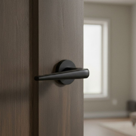 Klamka Drzwiowa Wewnętrzna Verdon Czarna Matowa