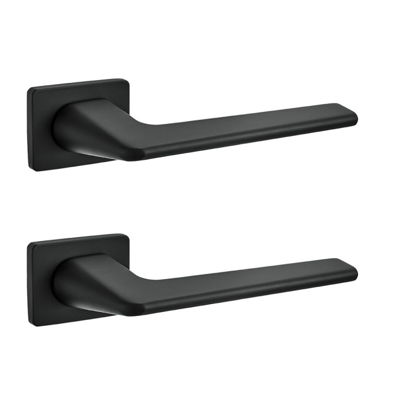 Klamka do Drzwi Wewnętrznych Czarna Mat Recta Klamka do Drzwi Wewnętrznych Czarna Mat Recta
