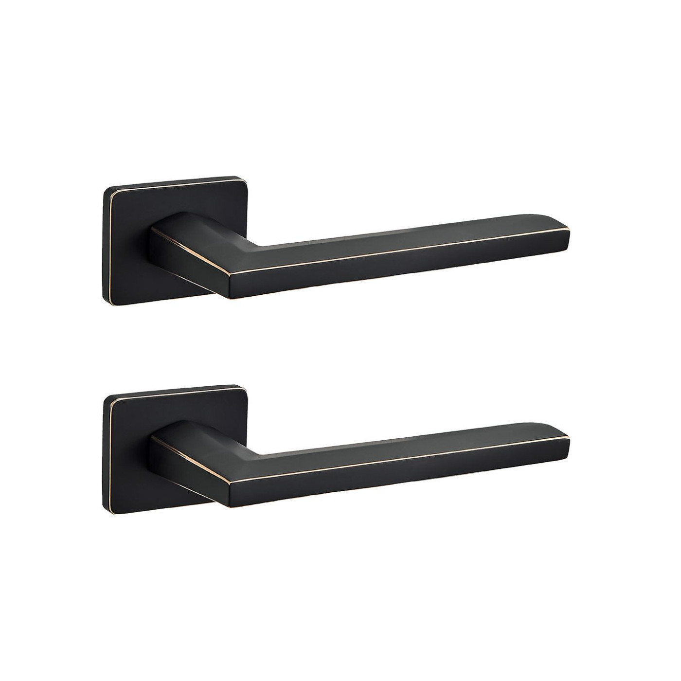 Klamka Do-Drzwi Wewnętrznych Libia II Czarno-Złota Klamka Do-Drzwi Wewnętrznych Libia II Czarno-Złota