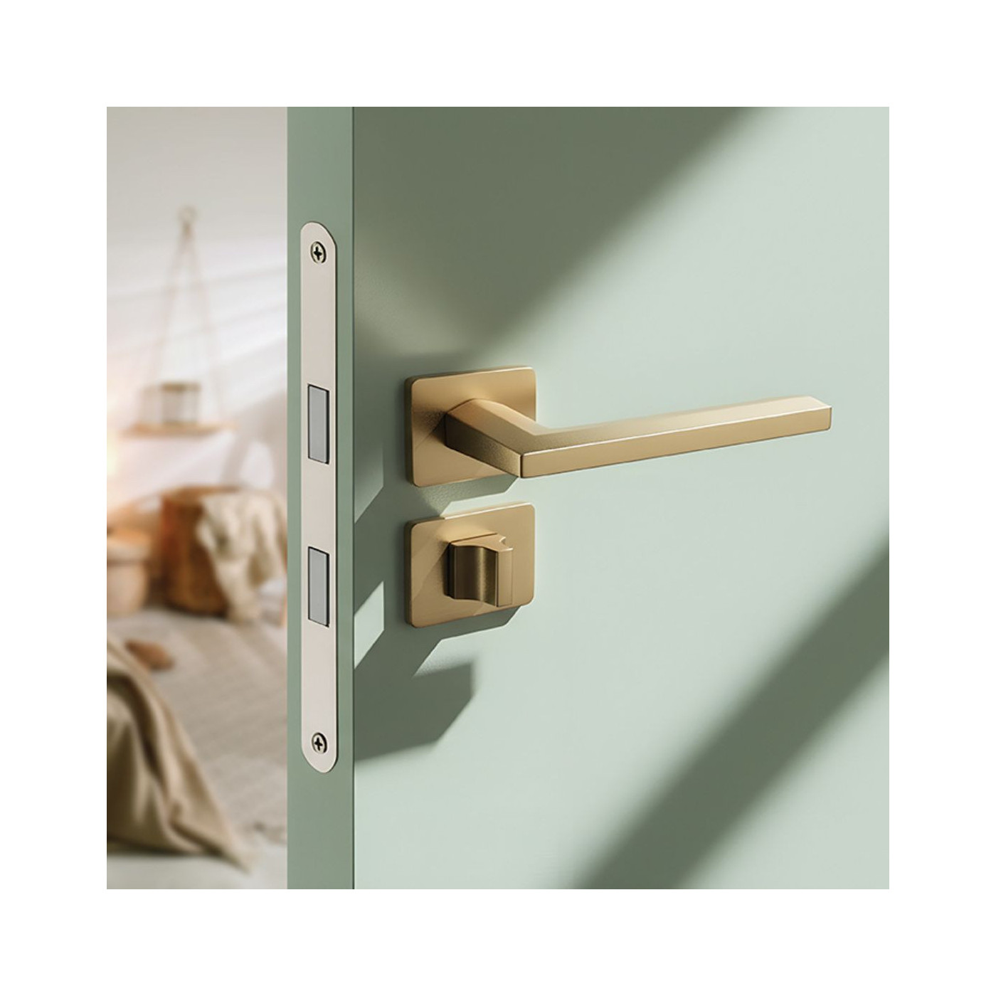 Klamka Do-Drzwi Wewnętrznych Libia II Złota Klamka Do-Drzwi Wewnętrznych Libia II Złota