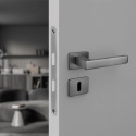 Klamka Do Drzwi Wewnętrznych KVADRATO II Grafit Klamka Do Drzwi Wewnętrznych KVADRATO II Grafit