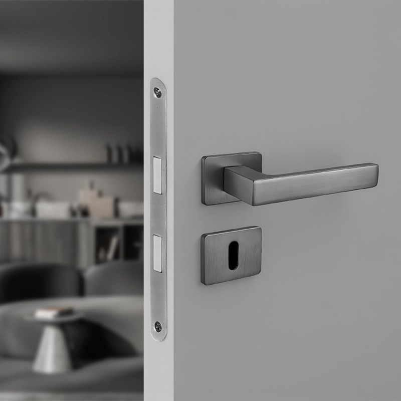 Klamka Do Drzwi Wewnętrznych KVADRATO II Grafit Klamka Do Drzwi Wewnętrznych KVADRATO II Grafit