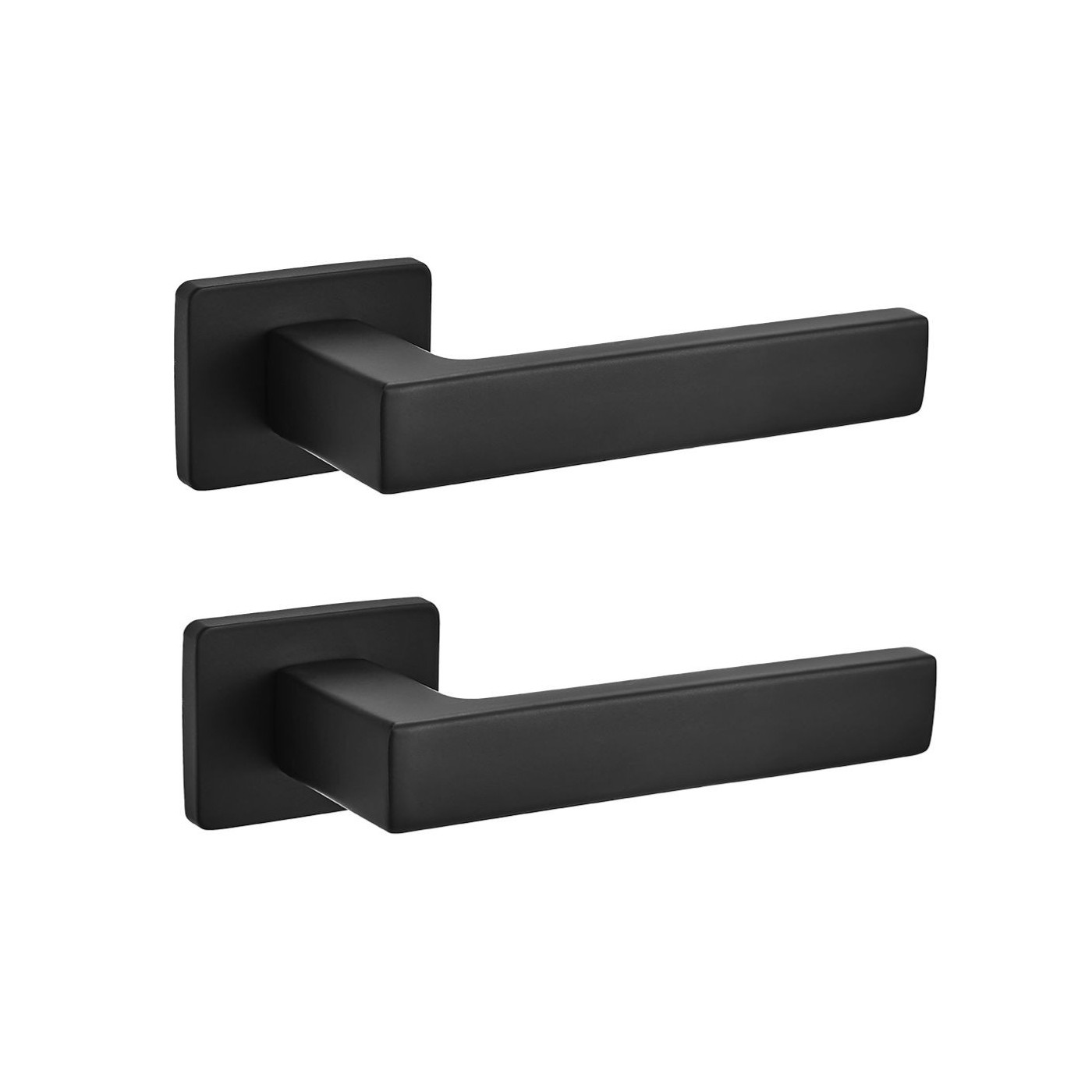 Klamka Do Drzwi Wewnętrznych KVADRATO II Czarna Klamka Do Drzwi Wewnętrznych KVADRATO II Czarna