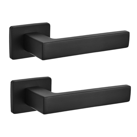 Klamka Do Drzwi Wewnętrznych KVADRATO II Czarna