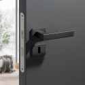 Klamka Do Drzwi Wewnętrznych KVADRATO II Czarna Klamka Do Drzwi Wewnętrznych KVADRATO II Czarna
