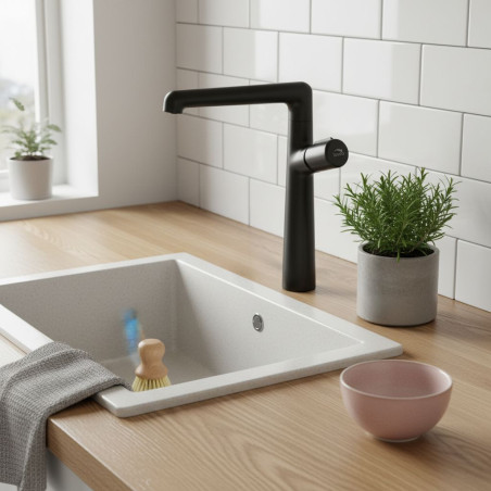 Bateria Zlewozmywakowa Pretto Czarny Mat