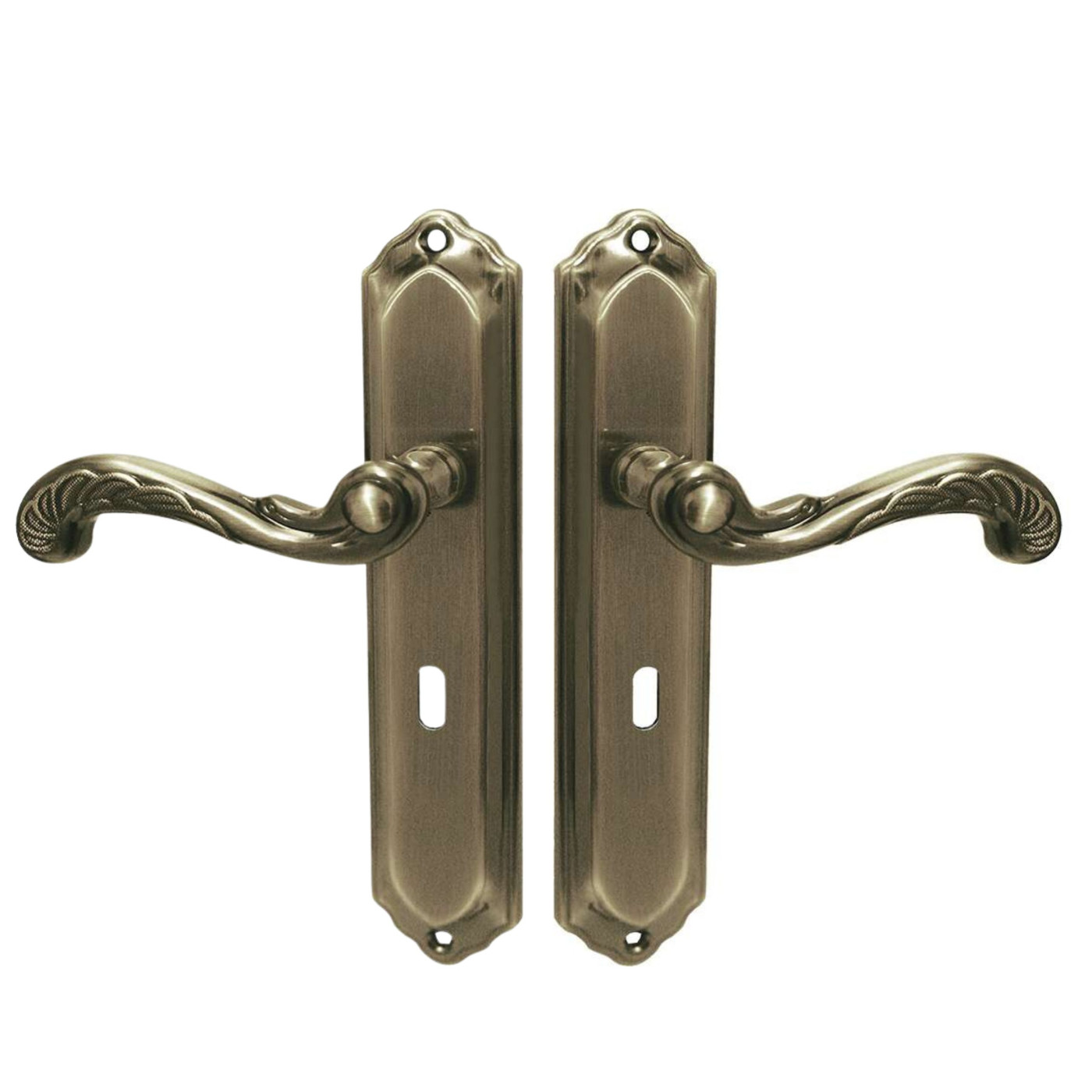 Klamka do Drzwi Wewnętrznych Na Długim Szyldzie Na Klucz Retro Klamka do Drzwi Wewnętrznych Na Długim Szyldzie Na Klucz Retro