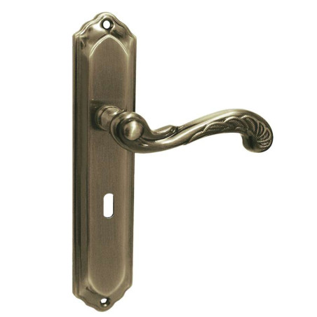 Klamka do Drzwi Wewnętrznych Na Długim Szyldzie Na Klucz Retro Klamka do Drzwi Wewnętrznych Na Długim Szyldzie Na Klucz Retro