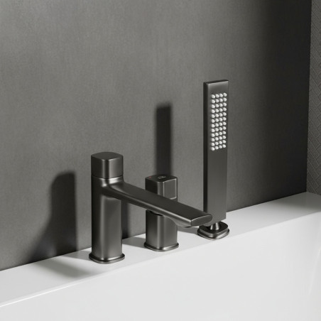 Bateria Wannowa Trzyotworowa Tores Grafit