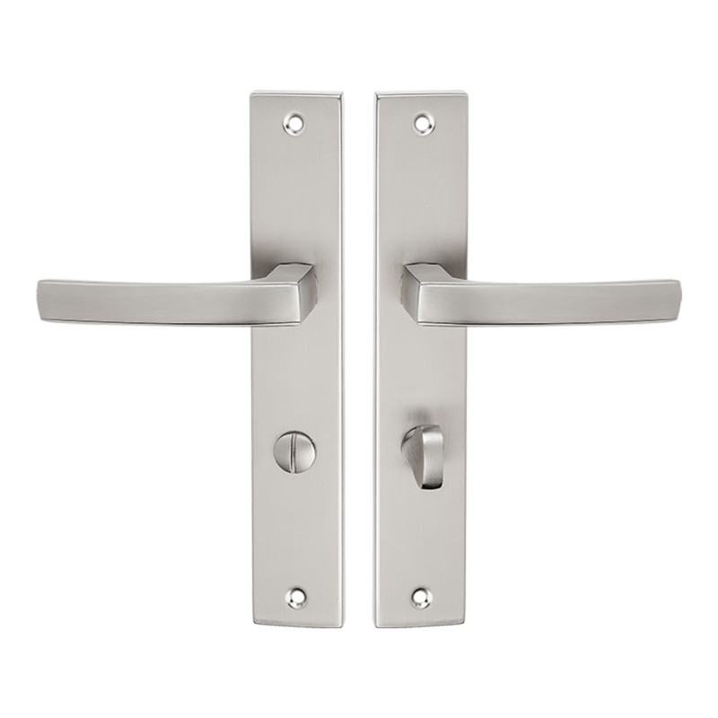 Klamka Na Szyldzie Długim WC Aster Satyna