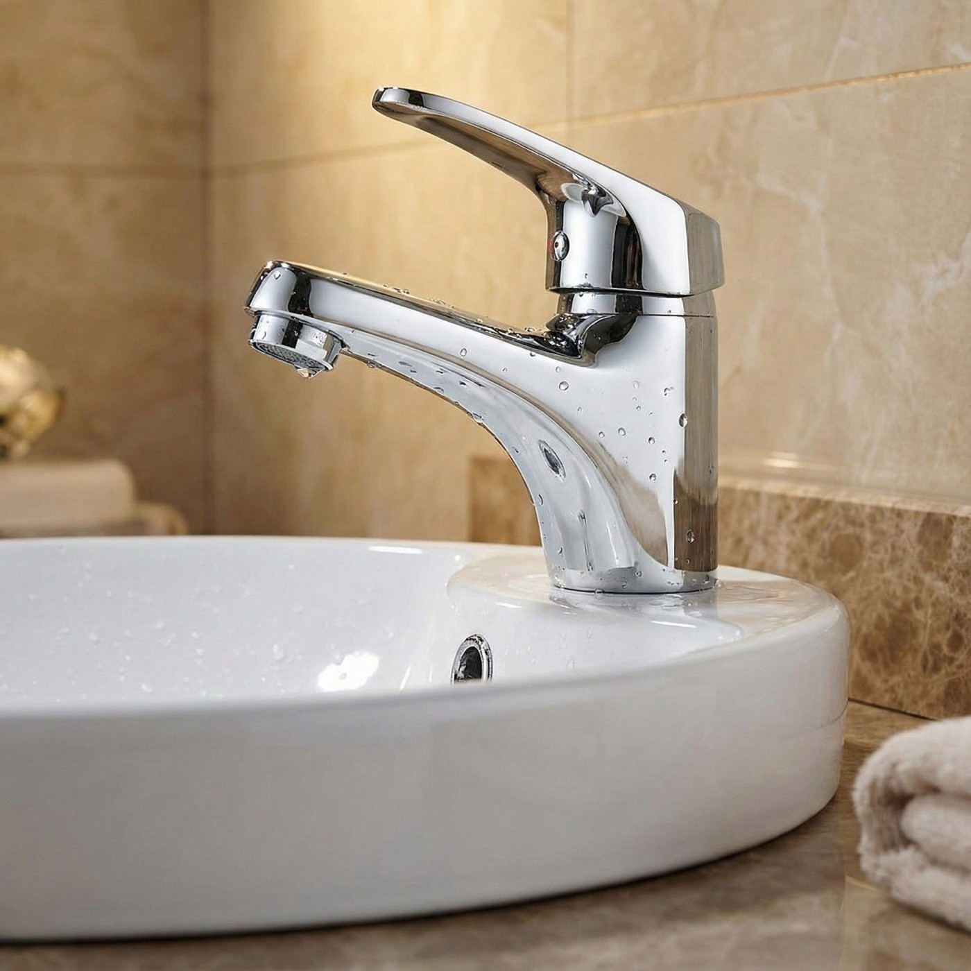 Bateria Umywalkowa Stojąca Oris Chrom