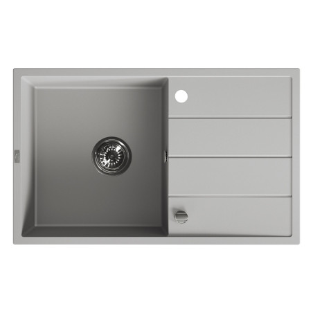 Zlewozmywak Jednokomorowy Granitowy Szary 780x480mm Wolin