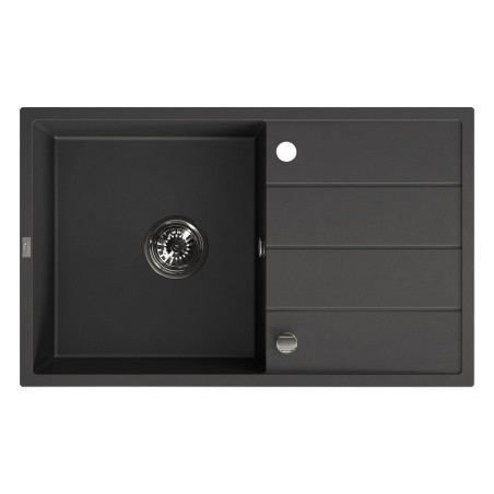 Zlewozmywak Jednokomorowy Granitowy Czarny 780x480mm Wolin