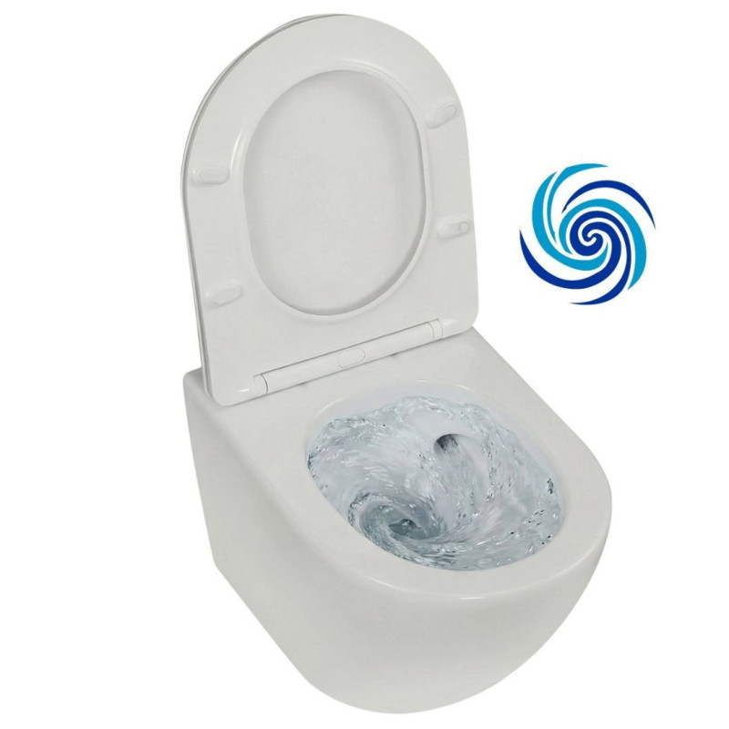 Miska WC Wisząca Desna CycleON Z Deską Spłukiwanie Wirowe