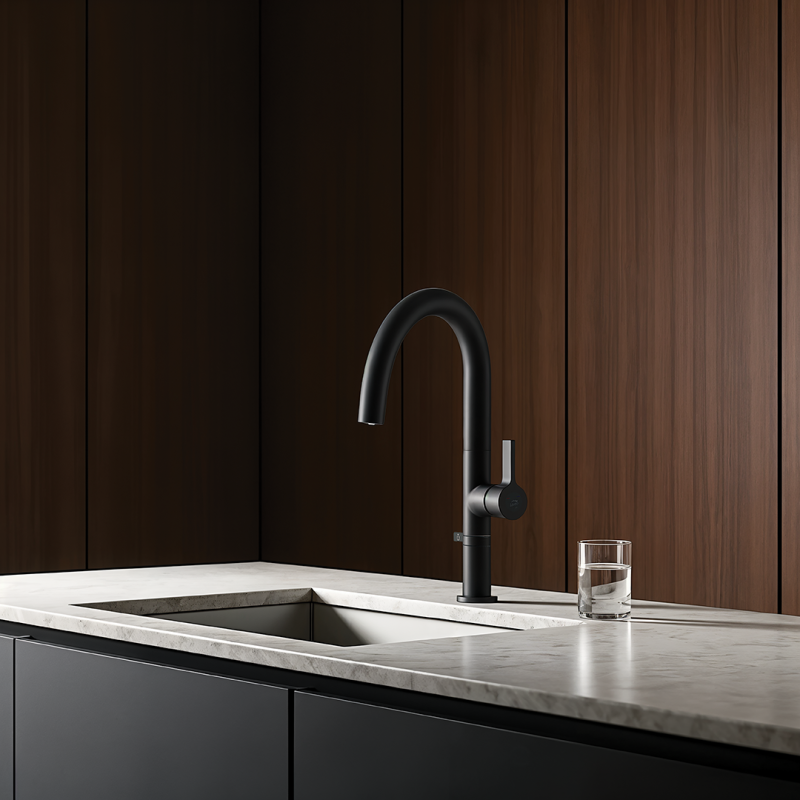 Bateria Filtrująca Wodę Pureco + Filtr Zmiękczający Czarna