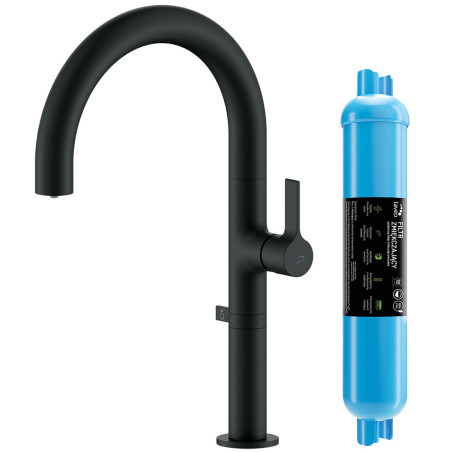 Bateria Filtrująca Wodę Pureco + Filtr Zmiękczający Czarna