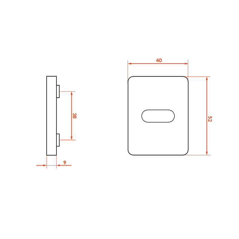 Szyld Drzwiowy Prostokątny Na Klucz LP2 Satyna Rozeta Wewnętrzna Szyld Drzwiowy Prostokątny Na Klucz LP2 Satyna Rozeta Wewnętrzna