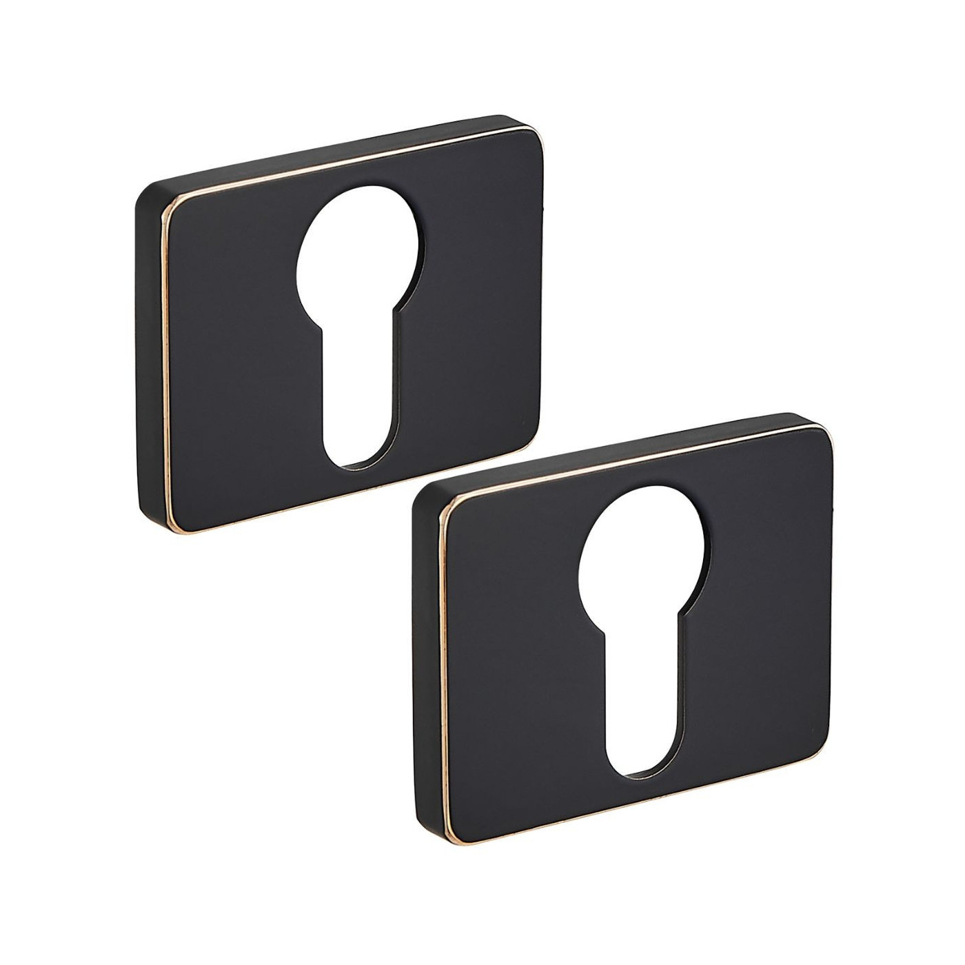 Szyld Prostokątny Na Wkładkę Czarno-Złoty Rozeta