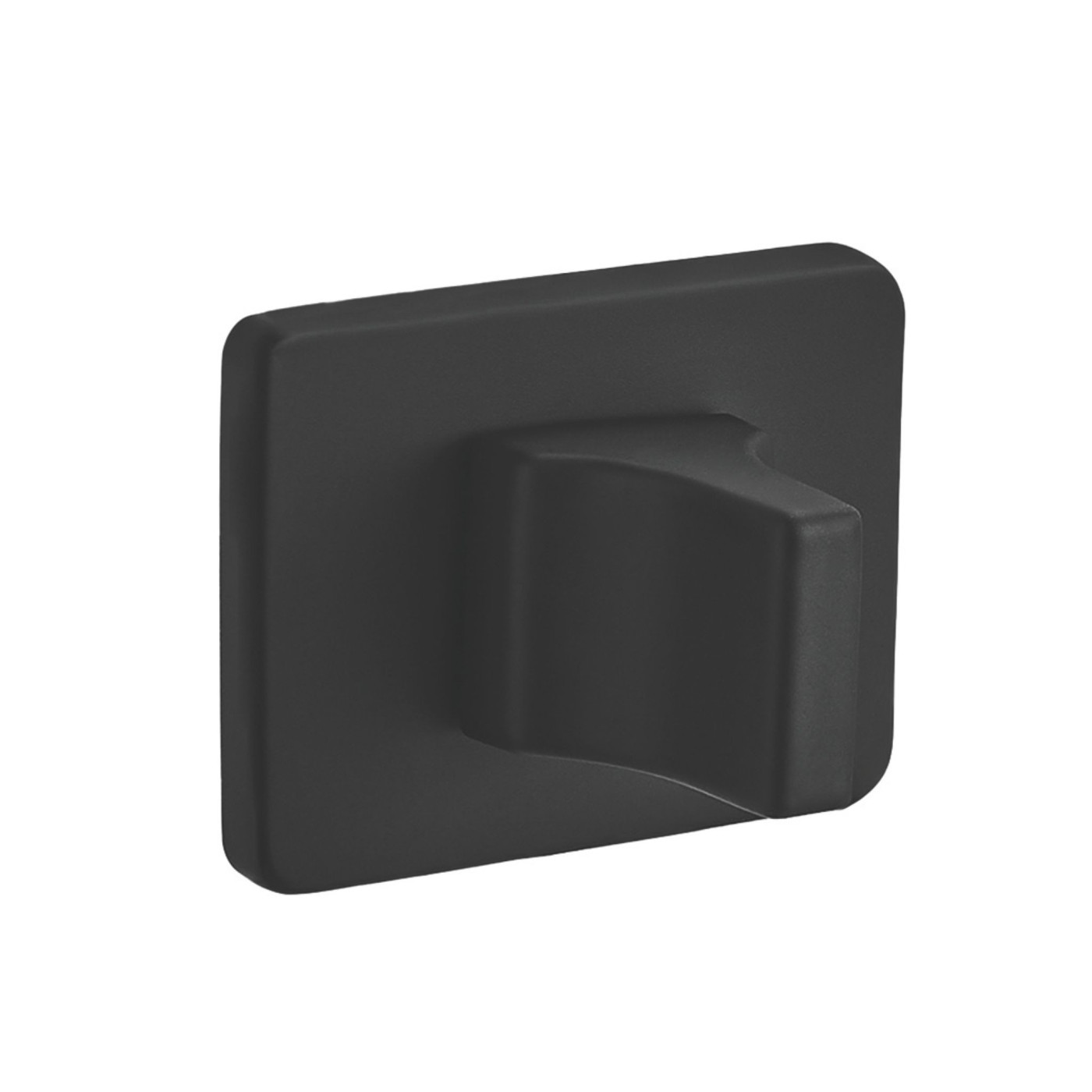 Szyld Drzwiowy WC Prostokątny Czarny Rozeta