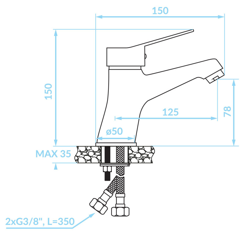 Bateria Umywalkowa Tibi