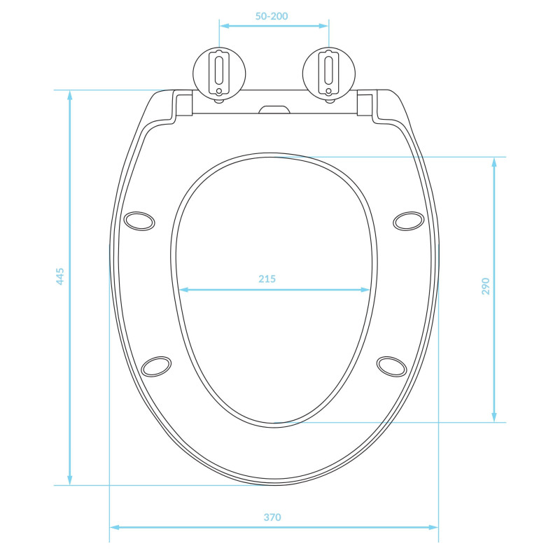 Deska Sedesowa Wolnoopadająca Uniwersalna Biała Deska Sedesowa Wolnoopadająca Uniwersalna Biała
