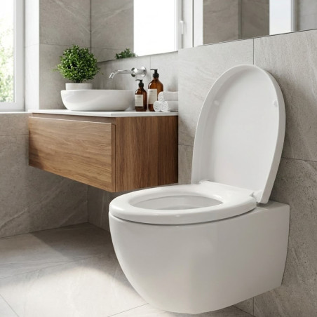 Deska Sedesowa Wolnoopadająca Uniwersalna Biała