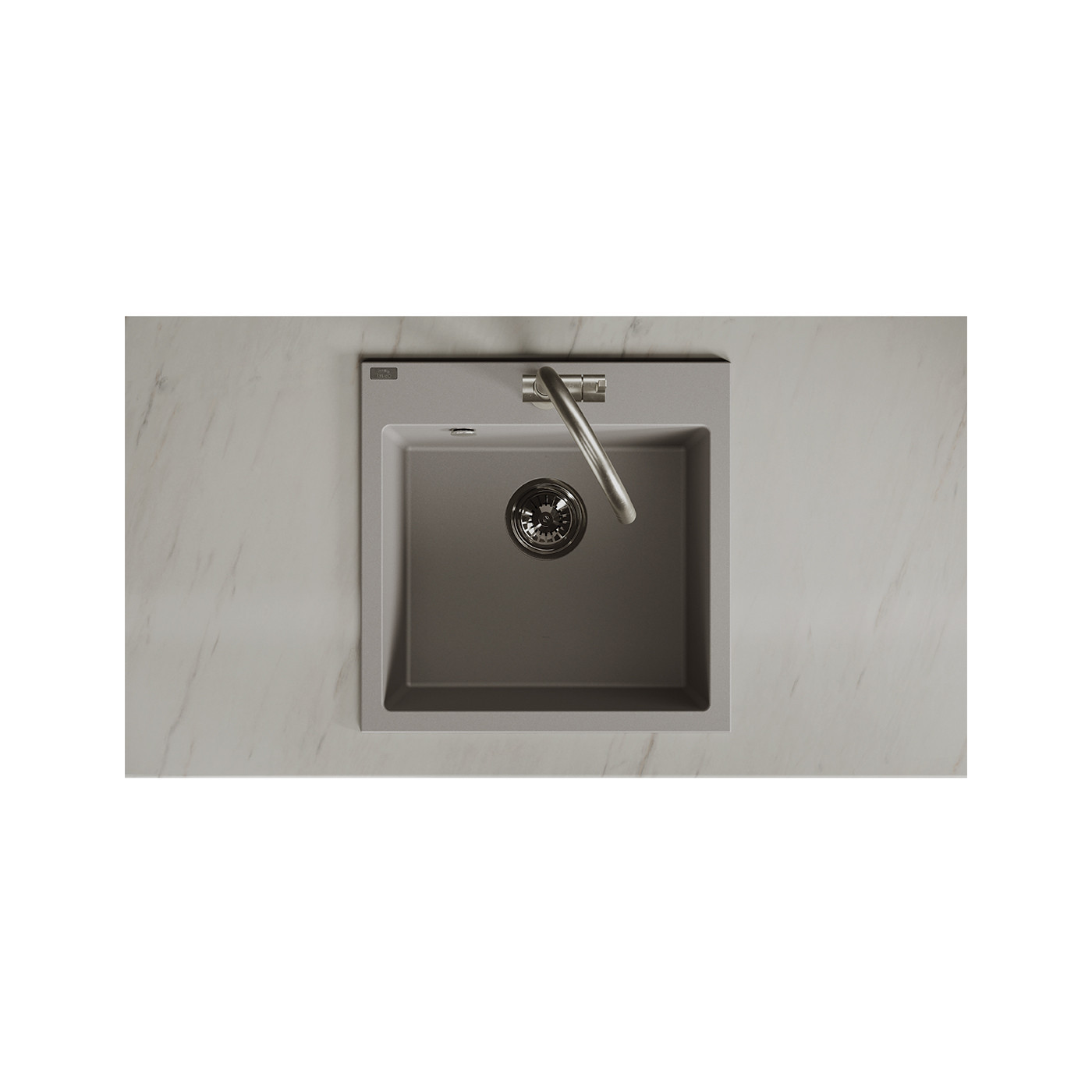 Zlew Zlewozmywak Jednokomorowy Alena Szary