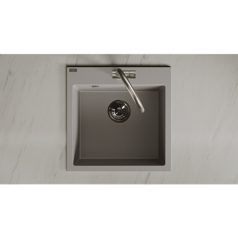 Zlew Zlewozmywak Jednokomorowy Alena Szary