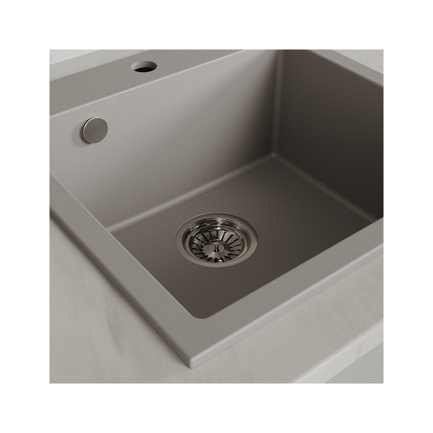 Zlew Zlewozmywak Jednokomorowy Alena Szary