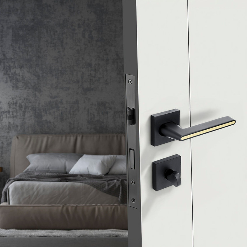 Klamka Wewnętrzna ELIKA Czarna / Złota Klamka Wewnętrzna ELIKA Czarna / Złota