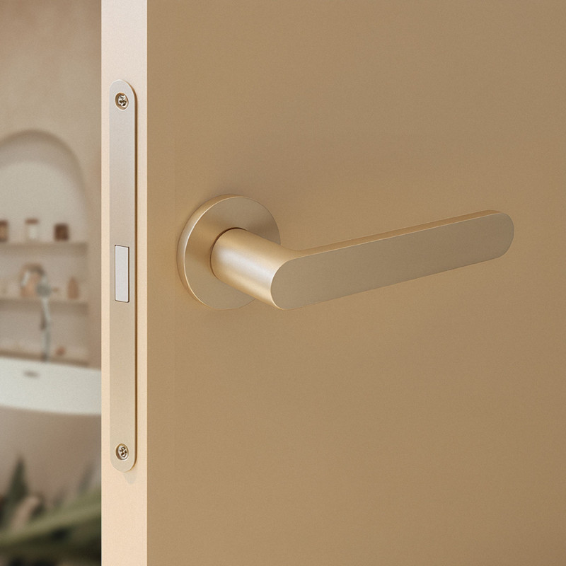 Klamka Wewnętrzna Klamka do Drzwi Wewnętrznych Szczotkowane Złoto Malaga