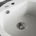 Zlewozmywak Jednokomorowy Biały Okrągły Dafne Zlewozmywak Jednokomorowy Biały Okrągły Dafne