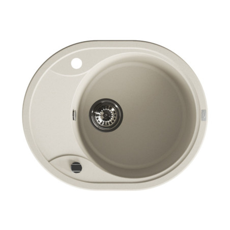 Zlew Zlewozmywak Jednokomorowy Beżowy z Ociekaczem Zlew Zlewozmywak Jednokomorowy Beżowy z Ociekaczem