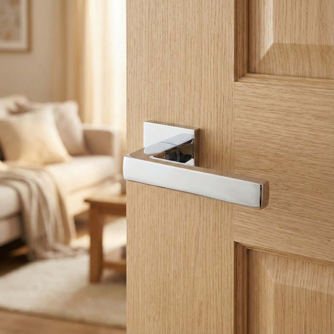 Klamka do Drzwi Wewnętrznych Chrom KVADRATO Klamka do Drzwi Wewnętrznych Chrom KVADRATO