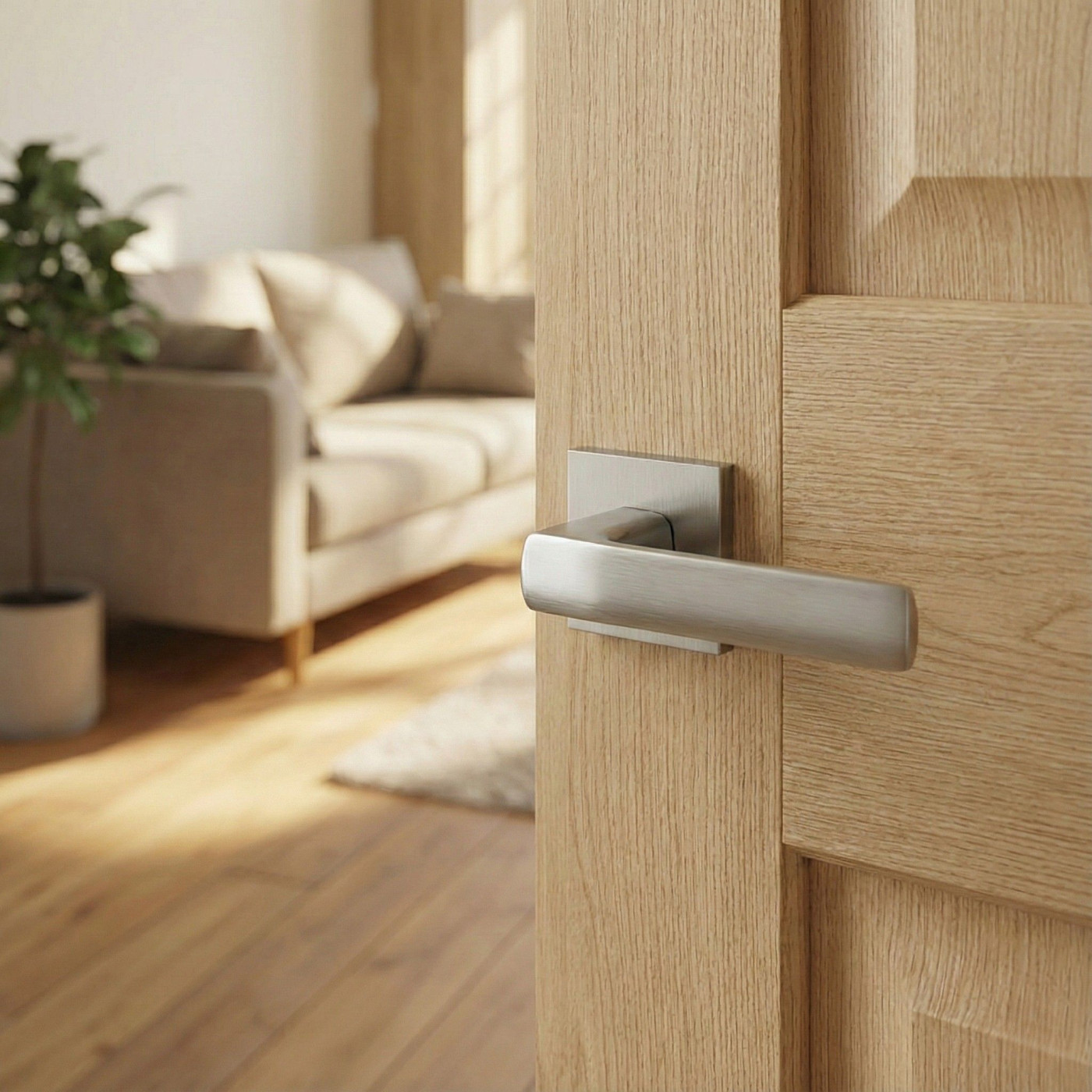 Klamka do Drzwi Wewnętrznych Satyna NIAS