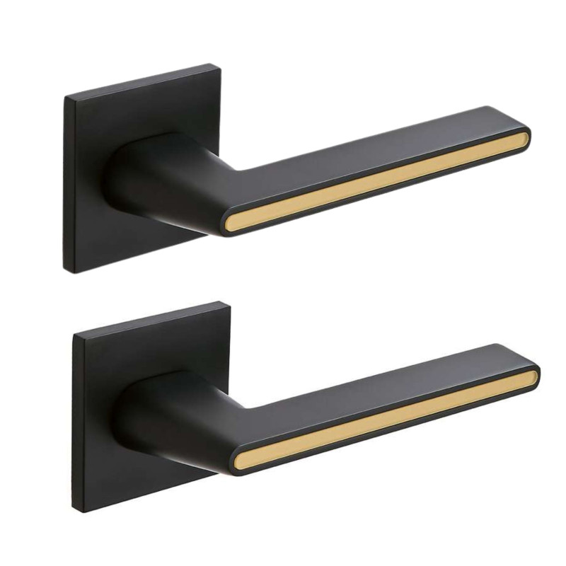 Klamka Wewnętrzna ELIKA II Czarna / Złota