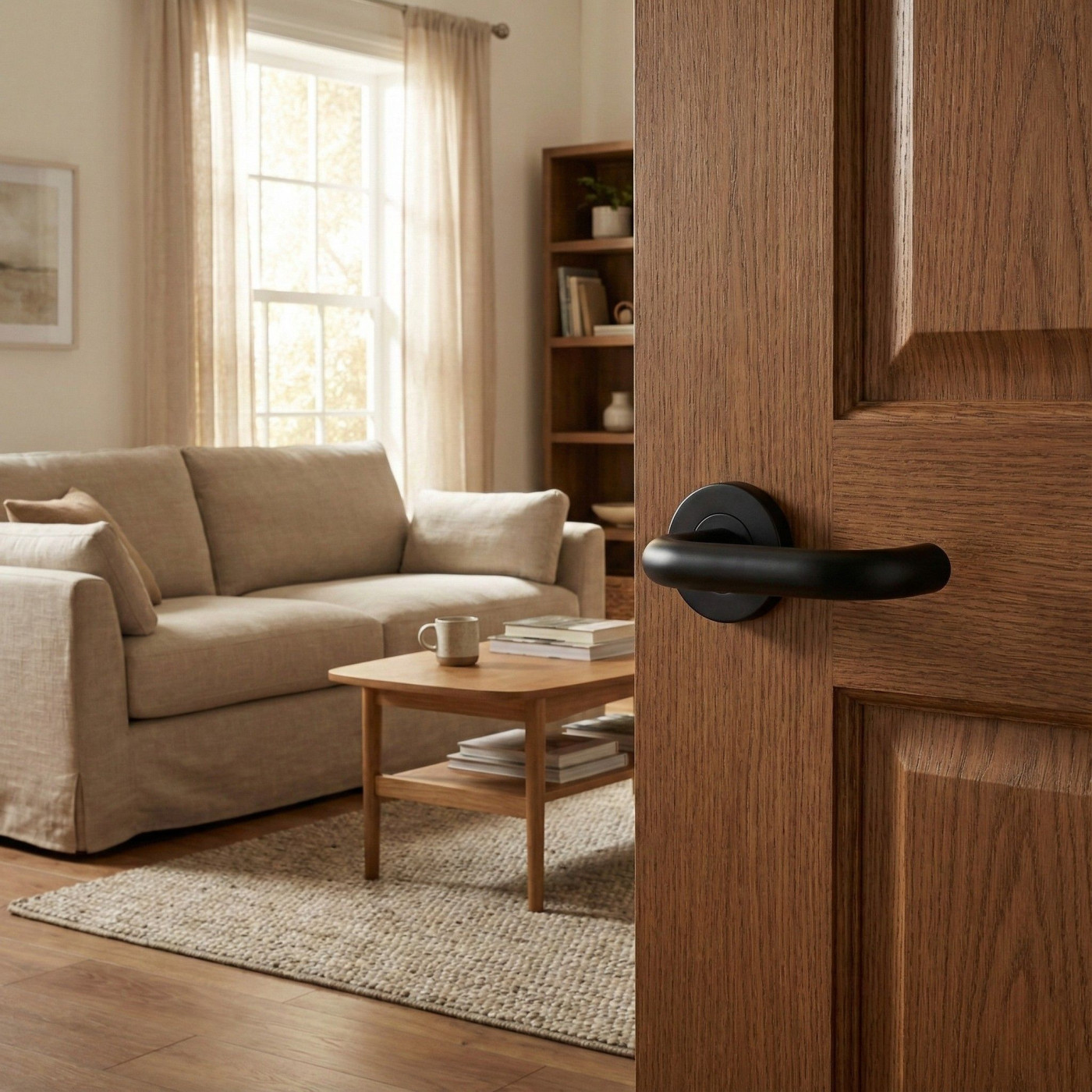 Klamka do Drzwi Wewnętrznych LAGOS Czarna