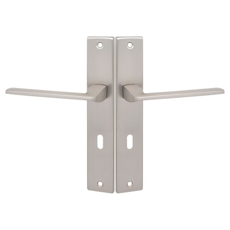 Klamka Wewnętrzna na szyldzie długim na klucz Zambia Satyna Kuchinox KAB_3M1A