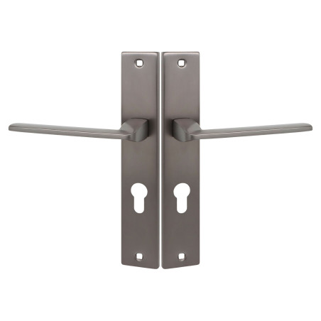 Klamka Wewnętrzna na szyldzie długim na wkładkę Zambia Grafit Kuchinox KAB_512A