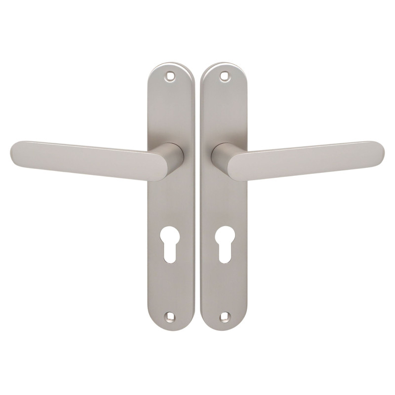 Klamka Wewnętrzna na szyldzie długim na wkładkę Malaga Satyna Kuchinox KMG_3M2A