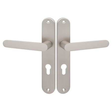 Klamka Wewnętrzna na szyldzie długim na wkładkę Malaga Satyna Kuchinox KMG_3M2A