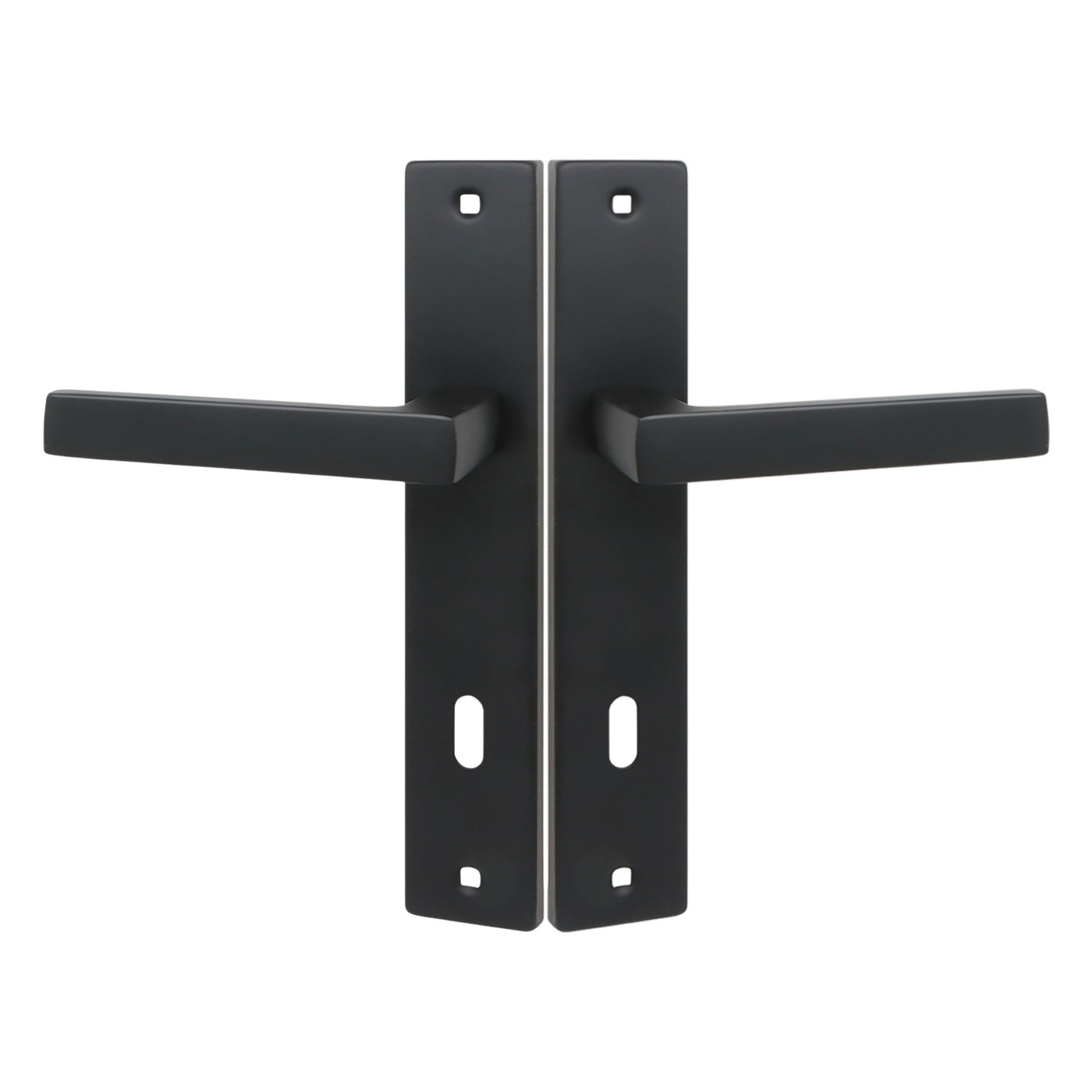 Klamka Wewnętrzna na szyldzie długim 90mm na klucz Rando Czarna Kuchinox KRA_916A