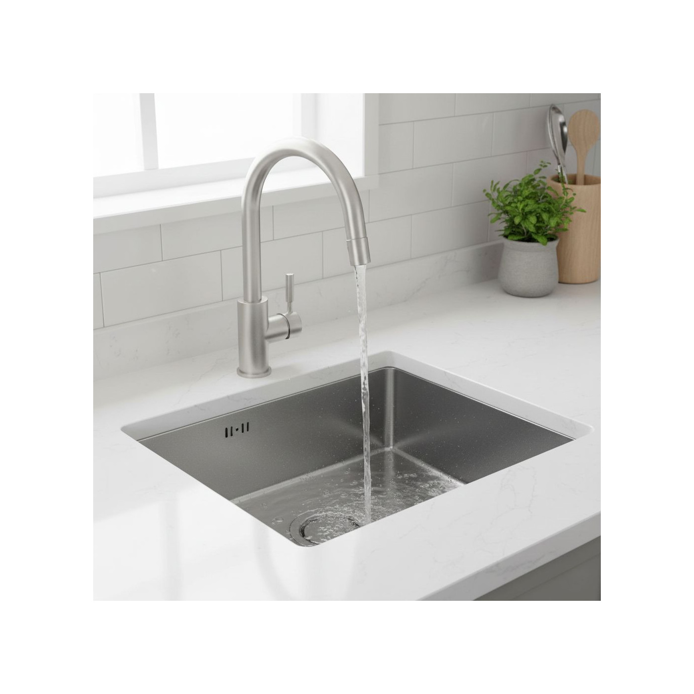 Zlewozmywak Jednokomorowy Zlew Stalowy Podwieszany ADEN Inox